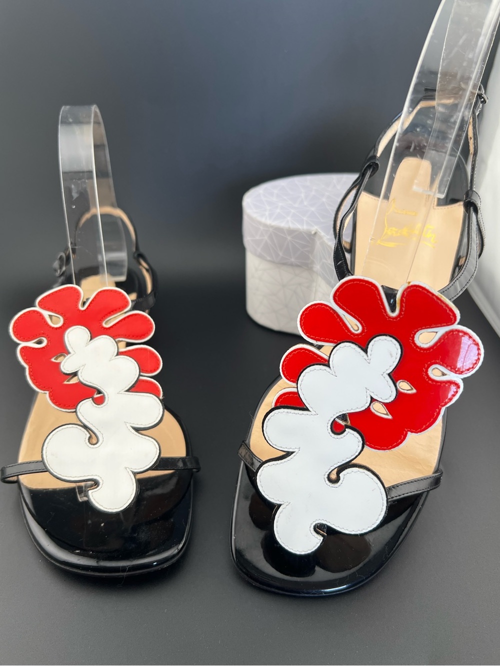 Christian Louboutin Cloudy Night Slingback Sandals